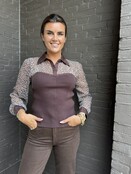 Blouse Clara bruin