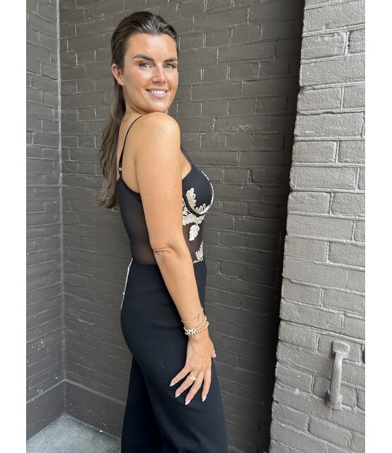 Body Chique Beige/zwart