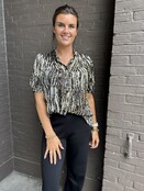 Blouse Tess Zwart/goud