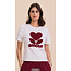T-shirt Amor Off-white/Bordeaux