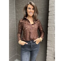 Blouse Demy Kant Bruin
