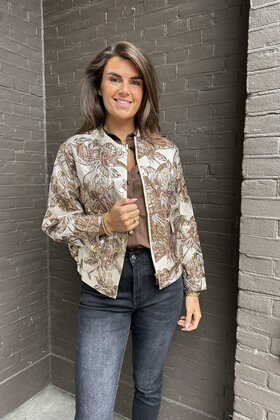 Jas Flower Bruin