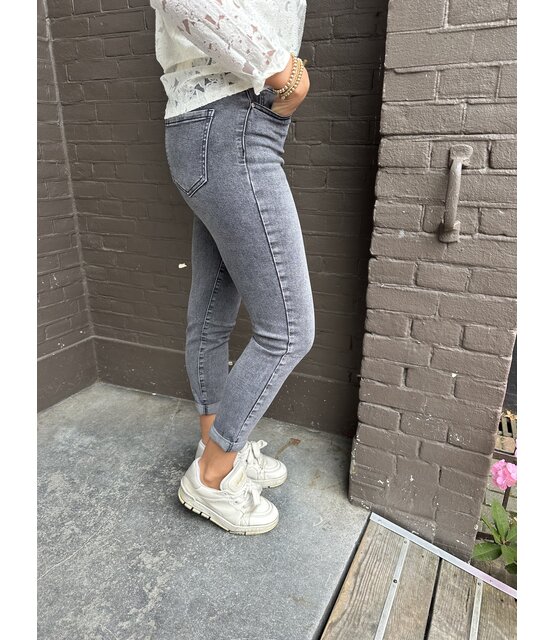 Jeans Mom Grijs