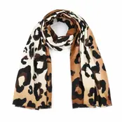 Sjaal Leopard camel
