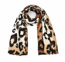 Sjaal Leopard camel