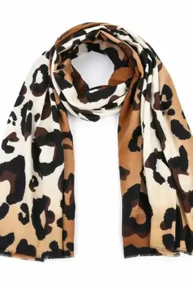 Sjaal Leopard camel