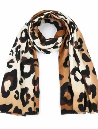 Sjaal Leopard camel