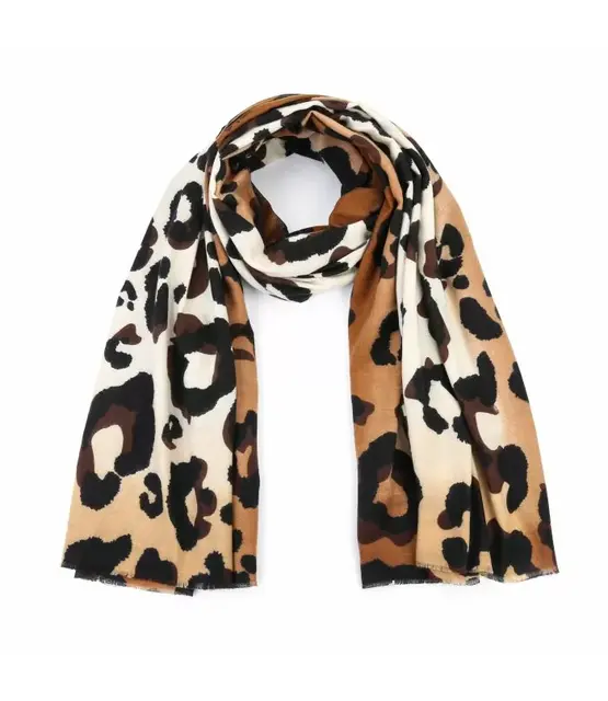 Sjaal Leopard camel