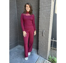 Broek Cindy Bordeaux