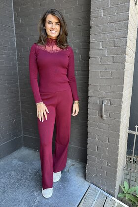 Broek Cindy Bordeaux