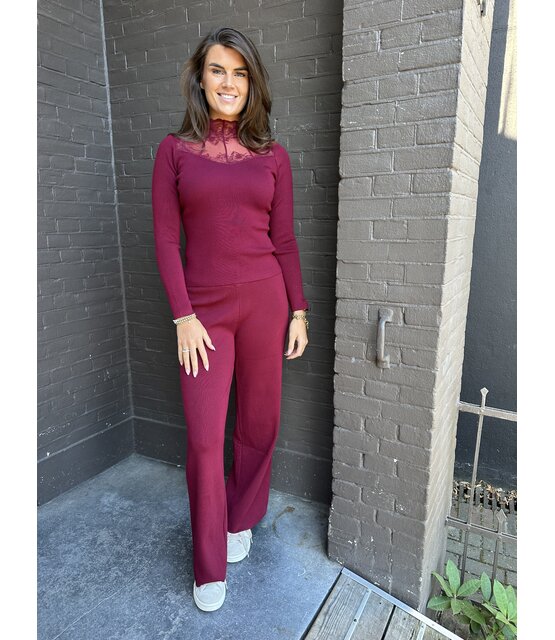 Broek Cindy Bordeaux