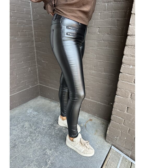 Skinny strech broek Marije zwart