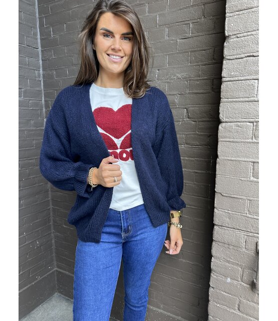 Vest Peggy donker blauw