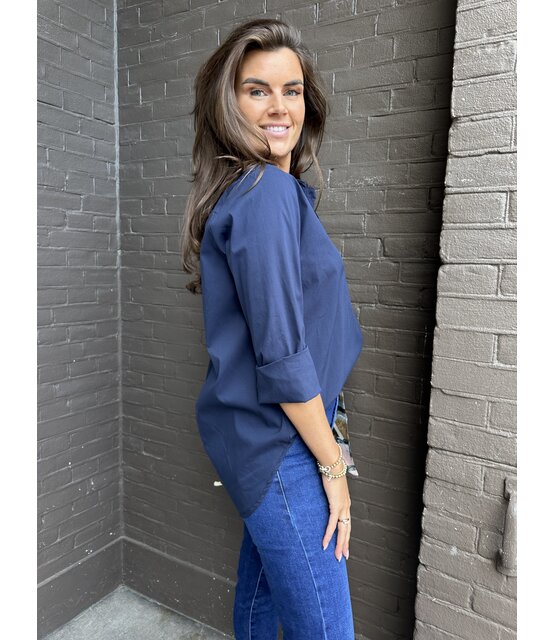 Blouse Yvon Donkerblauw