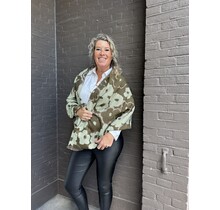 Sjaal Flower Army Groen