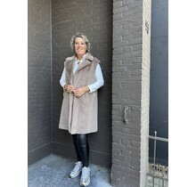 Bodywarmer Fluffy Taupe