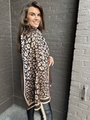 Sjaal Panter Bruin/Goud