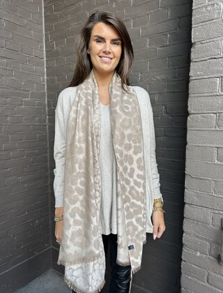 Sjaal Mirjam beige