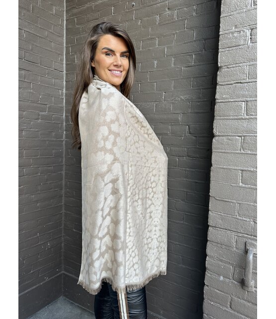 Sjaal Mirjam beige