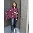 Sjaal Stip Bordeaux