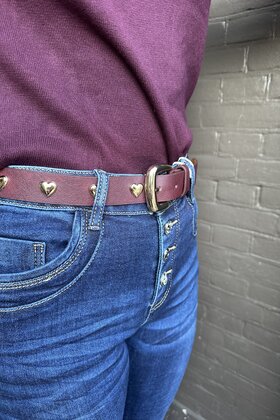 Riem hart bordeaux