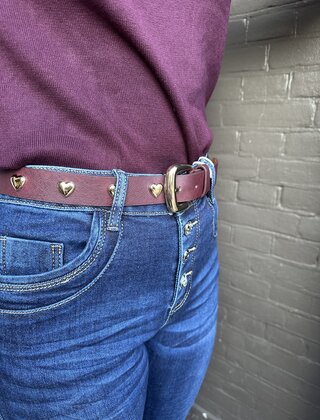 Riem hart bordeaux