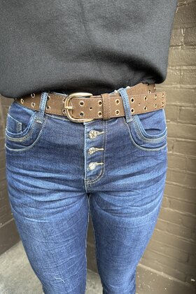 Riem Suus suede bruin