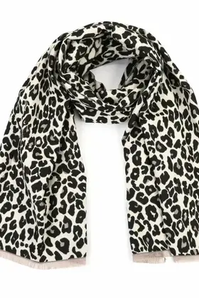 Sjaal Luipaard Zwart
