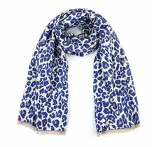Sjaal Luipaard Blauw