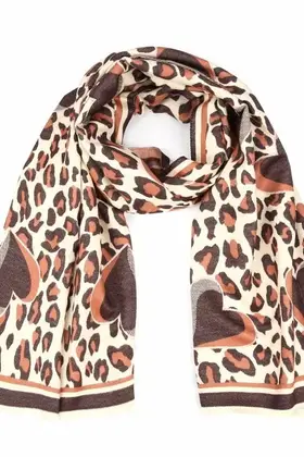 Sjaal Hart Bruin