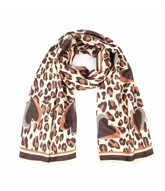 Sjaal Hart Bruin