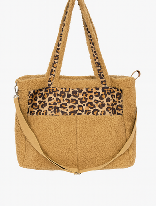 Tas Fluffy Panter Beige