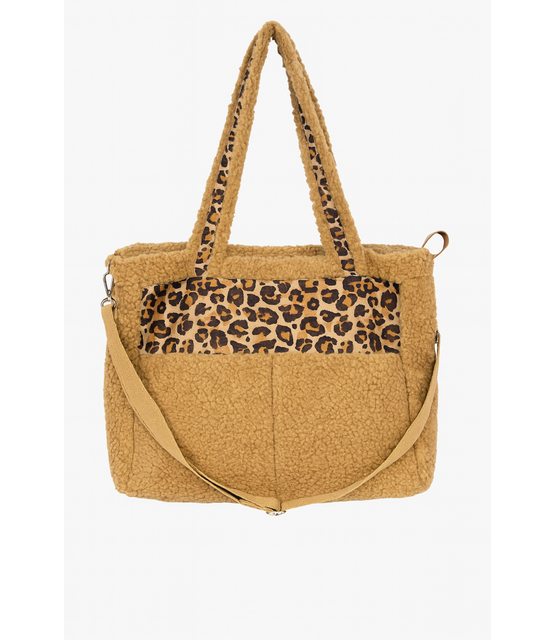 Tas Fluffy Panter Beige Tas Fluffy Panter Beige