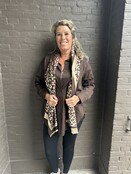 Blouse Basic Long Bruin