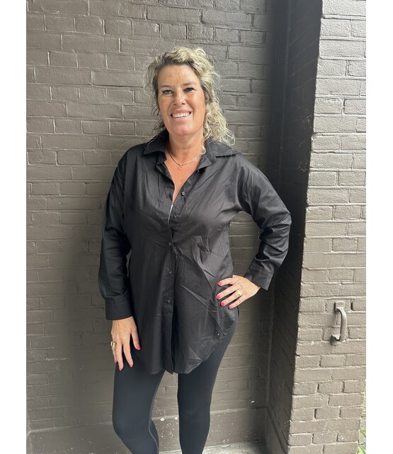 Blouse Basic Long Zwart Blouse Basic Long Zwart