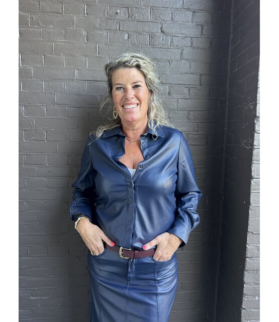 Blouse Emeline Donkerblauw Blouse Emeline Donkerblauw