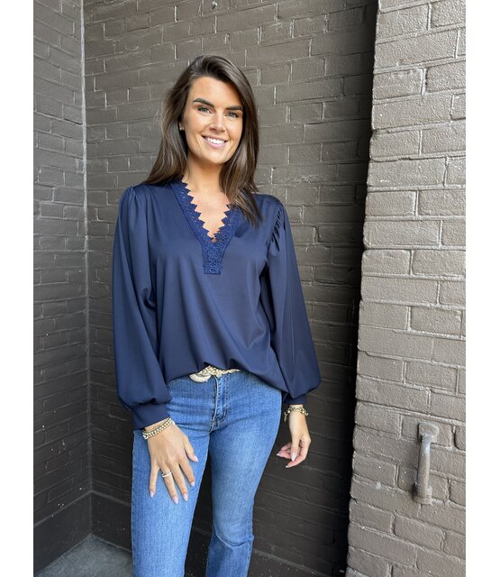 Top Vicky Blauw Top Vicky Blauw