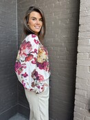 Blouse Flower Beige