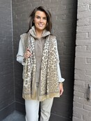 Sjaal Panter Taupe/Goud Sjaal Panter Taupe/Goud