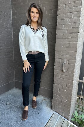 Jeans Mom Zwart