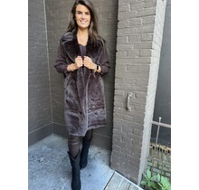 Bodywarmer fluffy Bruin