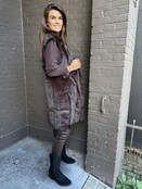 Bodywarmer fluffy Bruin