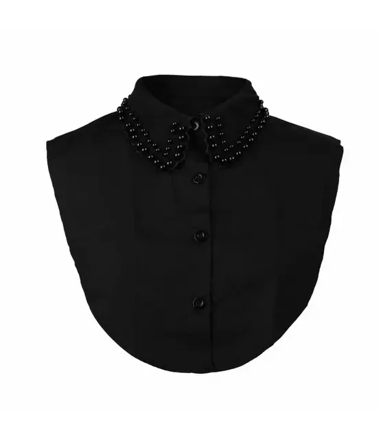 Kraagje zwart balletjes Kraagje zwart balletjes