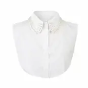 Kraagje wit met balletjes Kraagje wit met balletjes