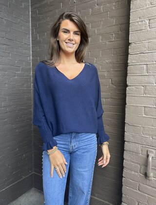 Trui Winanda donkerblauw