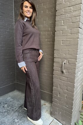 Jeans Studs Bruin