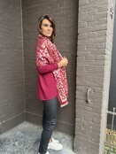 Sjaal Panter Bordeaux/Goud