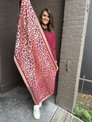 Sjaal Panter Bordeaux/Goud