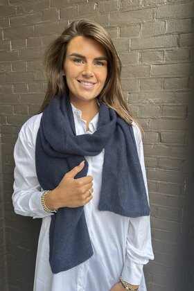 Sjaal Basic Donkerblauw