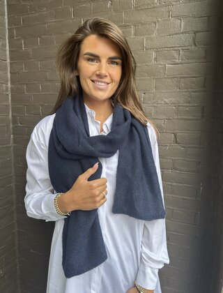 Sjaal Basic Donkerblauw
